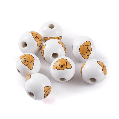 Wood European Beads&nbsp;WOOD-G021-01I-1