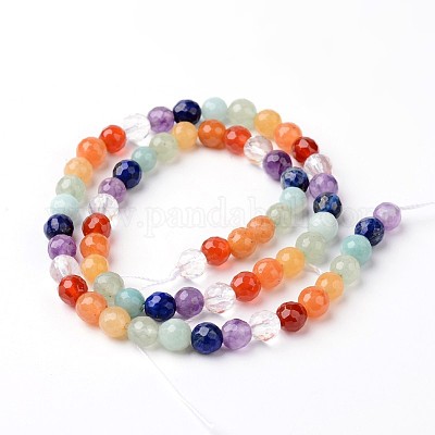 Natural Mixed Stone Beads Strands&nbsp;G-J376-24-6mm-1