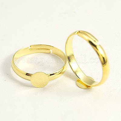 Wholesale Adjustable Brass Pad Ring Bases - Pandahall.com