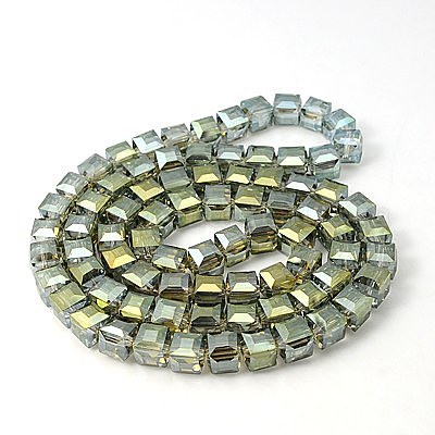 Electorplated Glass Beads&nbsp;EGLA-E006-3M-1