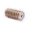 Tiger Tail Wire, Nylon-coated Stainless Steel, Dark Goldenrod, 0.38mm, about 32.8 Feet(10m)/roll