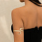 Stylish Iron Cuff Bangles, Snake, Golden, Inner Diameter: 2-3/4 inch(7cm)