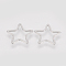 Tarnish Resistant 304 Stainless Steel Linking Ring, Star, Stainless Steel Color, 12x11.5x0.8mm