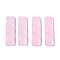 Baking Paint Glass Pendants, Rectangle, Pearl Pink, 30x9x5.5mm, Hole: 1mm