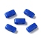Opaque Acrylic Slide Charms, Rectangle, Royal Blue, 2.3x5.2x2mm, Hole: 0.8mm