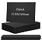 25 Sheets Plastic Corrugated Craft Sheets, Rectangle, Black, 303x200x3mm
