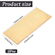 2Pcs Brass Sheet&nbsp;KK-SP0002-57C-2