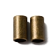 合金コードエンドパーツ  エンドキャップ  コラム  アンティークブロンズ  13.5x7.5mm  穴：4.5mm  内径：6mm&nbsp;FIND-WH0128-68G-1