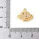 Brass Micro Pave Clear Cubic Zirconia Pendants&nbsp;KK-U064-09G-3