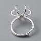 Adjustable Brass Ring Components&nbsp;KK-WH0079-20S-3