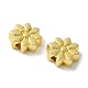 合金ビーズ  ラックめっき  花  ゴールドカラー  9.5x9.5x3.2mm  穴：1.5mm&nbsp;PALLOY-S044-01G-2