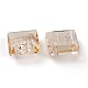 Embossed Glass Rhinestone Pendants&nbsp;GLAA-J101-03A-001GS-4
