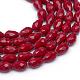 Solid Color Glass Faceted teardrop&nbsp;X-GLAA-Q052B-03-1