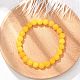 Natural Yellow Jade Bead Stretch Bracelets&nbsp;BJEW-K212-B-038-6