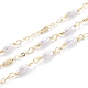 Handmade CCB Plastic Imitation Pearl Beaded Chains&nbsp;CHC-M021-29LG-1