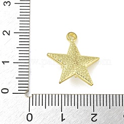 亜鉛合金クリスタルラインストーンペンダント  ゴールドカラー  スター  19x17.5x5mm  穴：1.6mm&nbsp;PALLOY-F310-05G-01