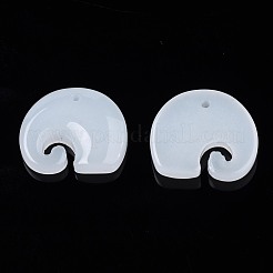 Imitation Jade Glass Pendants&nbsp;GLAA-S054-32B