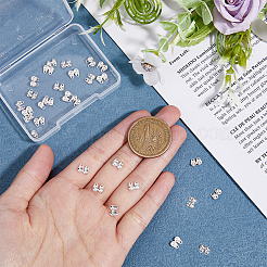 30Pcs 925 Sterling Silver Bead Tips&nbsp;STER-DC0001-19