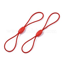 弾性ストリング  シリコンビーズバックル付き  タグを掛けるため  カード  キー  レッド  65~78x1mm&nbsp;EW-N006-001D