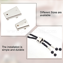 8Pcs 2 Styles Iron Bolo Tie Slider Clasp&nbsp;IFIN-PH0002-08