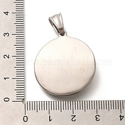 304ステンレスペンダント  フラットラウンド、イエスチャーム付き  アンティークシルバー  29x26.5x7mm  穴：8x5mm&nbsp;STAS-Z110-44AS