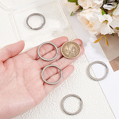 5Pcs Titanium Alloy Split Key Rings&nbsp;FIND-BBC0005-45B
