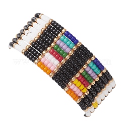 8Pcs Glass Seed Beads Stretch Bracelets for Women Men&nbsp;BJEW-MZ00275