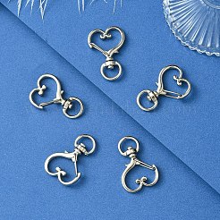 20Pcs 4 Styles Heart/Star Alloy Swivel Clasps&nbsp;FIND-YW0005-60