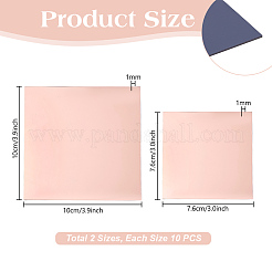 ライトサーモン  75.5~100x75.5~100x1mm  10個/カラー&nbsp;GLAA-PH0003-96B