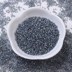 MIYUKIデリカビーズ小  シリンダー  日本製シードビーズ  15/0  （dbs0179)透明グレーab  1.1x1.3mm  穴：0.7mm  約175000個/袋  50 G /袋&nbsp;SEED-X0054-DBS0179