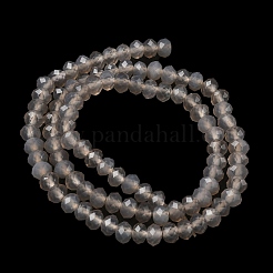 Natural Grey Agate Bead Strands&nbsp;G-D344-A19-03