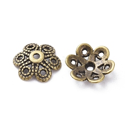 Tibetan Style Alloy Bead Caps&nbsp;MLF10883Y-NF