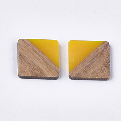 Resin & Walnut Wood Cabochons&nbsp;RESI-S358-A-90A