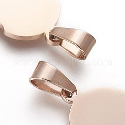 304 Stainless Steel Split Pendants&nbsp;STAS-F214-01RG