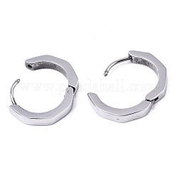 Non-Tarnish 304 Stainless Steel Huggie Hoop Earrings&nbsp;STAS-R115-22P