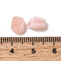 不透明アクリル天然石風ビーズ  ナゲット  ピンク  9x7x5.5mm  穴：1.5mm  約2500個/500g&nbsp;OACR-G061-04D