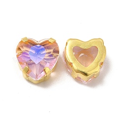 Moonlight Effect Heart Sew on Rhinestone&nbsp;GLAA-P055-05B-G03