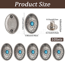 Alloy Decorative Rivets&nbsp;BUTT-CP0001-06A