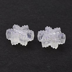 透明なアクリルビーズ  グリッターパウダー  クリスマススノーフレーク  透明  13x14.5x6mm  穴：4mm  約950個/500g&nbsp;OACR-P007-30