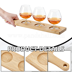 6Pcs Bamboo Wine Glass Tray&nbsp;AJEW-WH0797-001