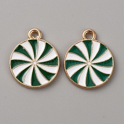 Christmas Themed Alloy Enamel Pendants&nbsp;ENAM-WH0058-017C