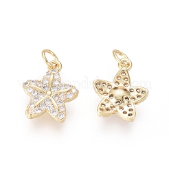 Brass Charms&nbsp;ZIRC-L087-052G