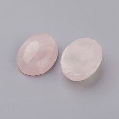 Natural Rose Quartz Flat Back Cabochons&nbsp;G-G741-18x25mm-21