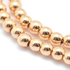 Electroplate Non-magnetic Synthetic Hematite Beads Strands&nbsp;G-L485-01A-LG