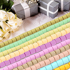 610Pcs 10 Colors Handmade Polymer Clay Bead Strands&nbsp;CLAY-SC0001-38C