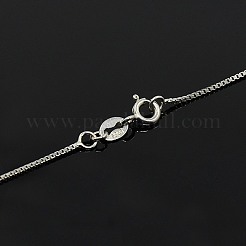 Anti-Tarnish Rhodium Plated 925 Sterling Silver Necklaces&nbsp;STER-M034-39A