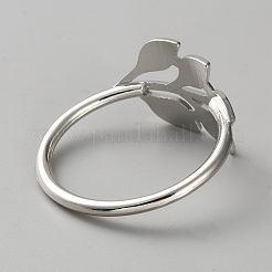 クリスマステーマ合金ナプキンリング  ナプキンホルダー装飾  レストランデイリーアクセシロエス  葉  26x42x42.5mm&nbsp;AJEW-WH20020-134A-P