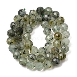 Natural Prehnite Beads Strands&nbsp;G-G457-8mm-03F-02