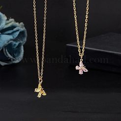 真鍮製マイクロパヴェキュービックジルコニアチャーム  フラットラウンド  ミックスカラー  6.5x4.5x2mm  穴：2.5~3mm  24個/箱&nbsp;ZIRC-NB0001-40G