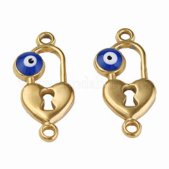 304 Stainless Steel Enamel Connector Charms&nbsp;STAS-N087-65-03G